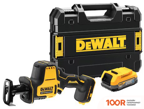 DeWalt DCS369E1T (С 1-ИМ АКБ, КЕЙС) (313499)