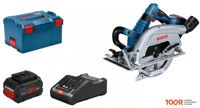 Bosch GKS 18V-70 L 06016B9002 (С 2-МЯ АКБ, КЕЙС) (313366)