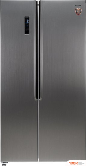 Холодильник Weissgauff WSBS 500 NFX INVERTER (311740)