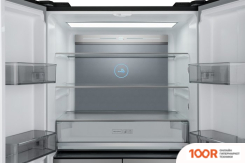 Холодильник Weissgauff WCD 590 NOFROST INVERTER PREMIUM ECOFRESH INOX GLASS (311637)