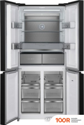 Холодильник Weissgauff WCD 590 NOFROST INVERTER PREMIUM ECOFRESH INOX GLASS (311637)