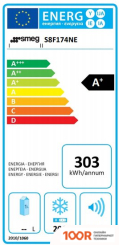 Холодильник Smeg S8F174NE (311156)
