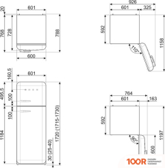 Холодильник Smeg FAB30RPG5 (311027)