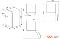 Холодильник Smeg FAB10HRPB5 (310952)