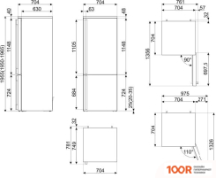 Холодильник Smeg FA490RWH5 (310932)