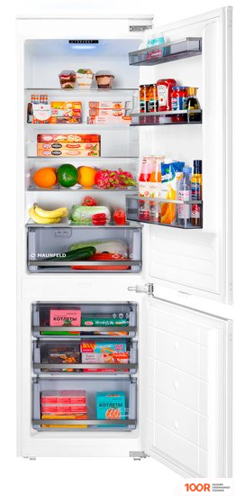 Холодильник MAUNFELD MBF177SWGR INVERTER (309836)