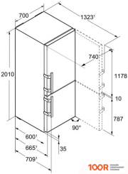 Холодильник Liebherr CBNES 5778 PREMIUM (309270)