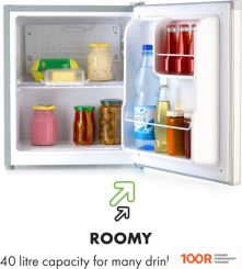 Холодильник Klarstein SCOOBY 10034549 (СЕРЫЙ МЕТАЛЛ) (308689)