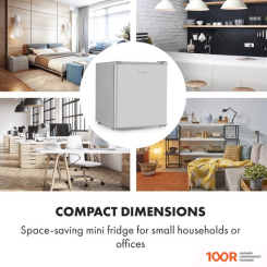 Холодильник Klarstein SCOOBY 10034549 (СЕРЫЙ МЕТАЛЛ) (308689)