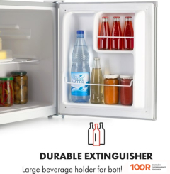 Холодильник Klarstein SCOOBY 10034549 (СЕРЫЙ МЕТАЛЛ) (308689)