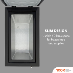 Холодильник Klarstein ICEBLOKK 50 10046004 (ЧЕРНЫЙ) (308678)