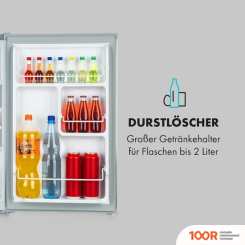 Холодильник Klarstein DELAWARE (СЕРЕБРИСТЫЙ) (308667)