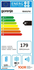 Холодильник Gorenje RB491PW (307824)