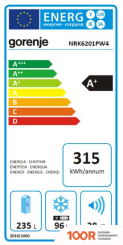 Холодильник Gorenje NRK6201PW4 (307771)