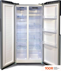 Холодильник Ginzzu NFK-420 (СЕРЕБРИСТЫЙ) (307690)