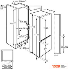 Холодильник AEG SCR418F3LS (306490)
