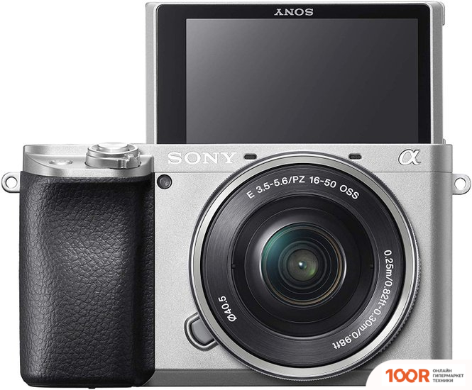 Фотоаппарат Sony ALPHA A6100 KIT 16-50MM (СЕРЕБРИСТЫЙ) (305968)