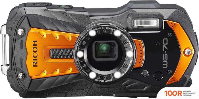 Фотоаппарат Ricoh WG-70 (ОРАНЖЕВЫЙ) (305962)