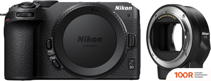 Фотоаппарат Nikon Z30 BODY + FTZ ADAPTER (305851)