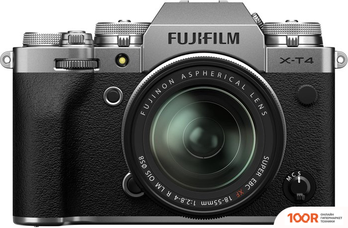 Фотоаппарат Fujifilm X-T4 KIT 18-55MM (СЕРЕБРИСТЫЙ) (305783)