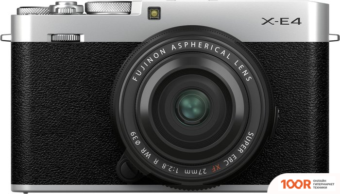 Фотоаппарат Fujifilm X-E4 KIT XF 27MM F/2.8 WR (СЕРЕБРИСТЫЙ) (305752)