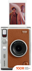 Фотоаппарат Fujifilm INSTAX MINI EVO (СЕРЕБРИСТЫЙ/КОРИЧНЕВЫЙ) (305721)