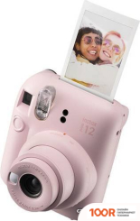 Фотоаппарат Fujifilm INSTAX MINI 12 (РОЗОВЫЙ) + ПУРПУРНЫЙ ЧЕХОЛ SUNDAYS С РЕМНЕМ (305711)