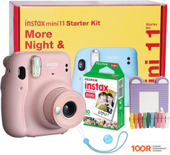 Фотоаппарат Fujifilm INSTAX MINI 11 STARTER KIT (РОЗОВЫЙ) (305699)