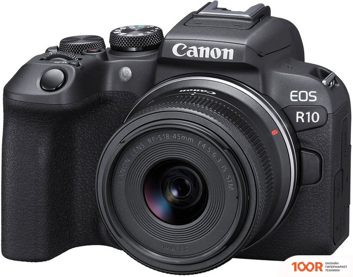 Фотоаппарат Canon EOS R10 RF-S 18-45MM F4.5-6.3 IS STM + АДАПТЕР КРЕПЛЕНИЯ EF-EOS R (305647)