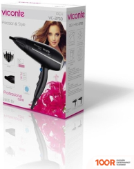 Фен Viconte VC-3750 (ЧЕРНЫЙ/СЕРЫЙ) (305500)