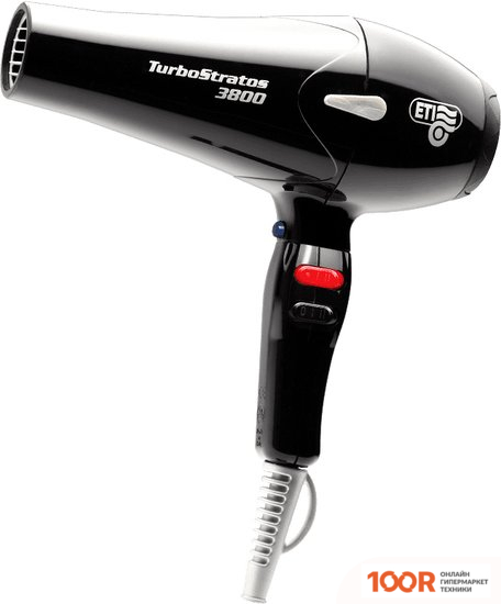 Фен ETI TURBO STRATOS 3800 (ЧЕРНЫЙ) (304427)