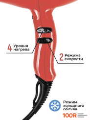 Фен ETI HYPER POWER 4800 (КРАСНЫЙ) (304407)