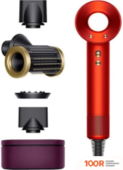 Фен Dyson HD15 SUPERSONIC (С ПЕРЕХОДНИКОМ НА ЕВРОВИЛКУ, ТОПАЗ/ОРАНЖЕВЫЙ) (304295)