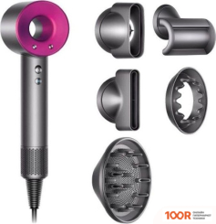 Фен Dyson HD08 SUPERSONIC (СЕРЕБРИСТЫЙ/ФУКСИЯ) (304281)