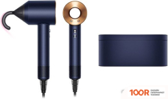 Фен Dyson HD08 SUPERSONIC (С ПЕРЕХОДНИКОМ НА ЕВРОВИЛКУ, БЕРЛИНСКАЯ ЛАЗУРЬ/МЕДНЫЙ) (304280)
