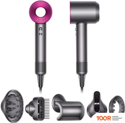 Фен Dyson HD07 SUPERSONIC (С ПЕРЕХОДНИКОМ НА ЕВРОВИЛКУ, ФУКСИЯ) (304267)