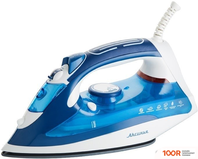 Утюг Аксинья КС-3000 (БЕЛЫЙ/ЗЕЛЕНЫЙ) (303763)