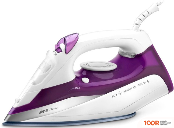 Утюг Ufesa STEAM IRON XENON (БЕЛЫЙ/СИРЕНЕВЫЙ) (303648)