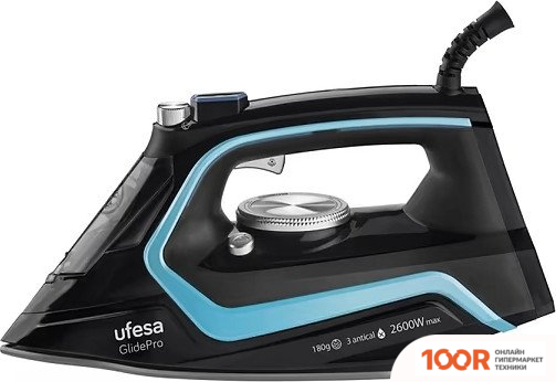 Утюг Ufesa PV2600 GLIDEPRO (ЧЕРНЫЙ/ГОЛУБОЙ) (303642)