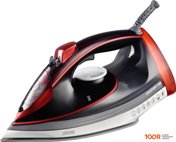 Утюг Polaris PIR 2883AK (СЕРЫЙ/КРАСНЫЙ) (303285)