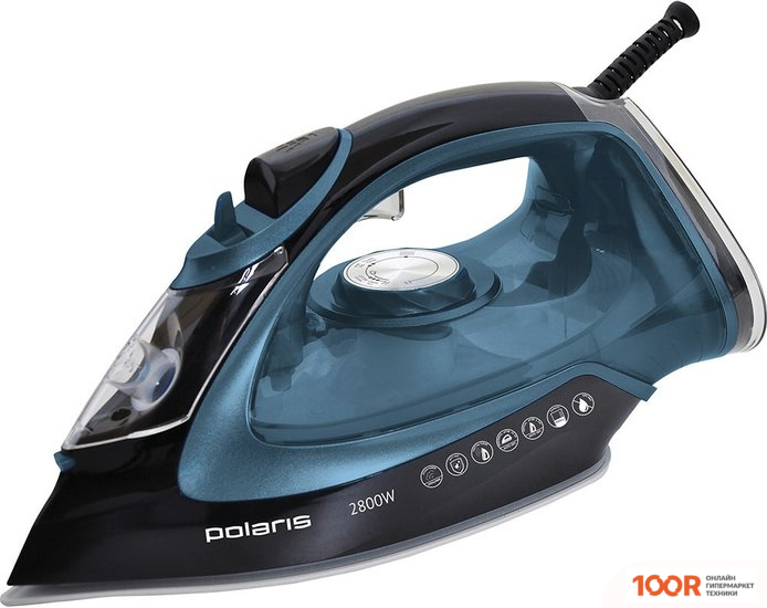 Утюг Polaris PIR 2821AK 3M (ЧЕРНЫЙ/CИНИЙ) (303275)