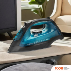 Утюг Energy EN-348 (ЧЕРНЫЙ/БИРЮЗОВЫЙ) (302729)