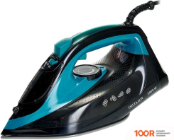 Утюг Delta LUX DE-3000 (ЧЕРНЫЙ/БИРЮЗОВЫЙ) (302654)