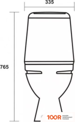 Унитаз Sanita ИДЕАЛ WC.CC/IDEAL/2-DM/WHT.G/S1 (301671)