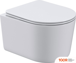 Унитаз Roxen SIMPLE COMPACT В КОМПЛЕКТЕ С ИНСТАЛЛЯЦИЕЙ STOUNFIX DUAL FRESH 6 В 1 913681 (КНОПКА: ХРОМ ГЛЯНЕЦ) (301583)