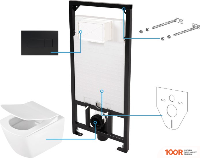 Унитаз Deante ANEMON CDZN6ZPW (300401)