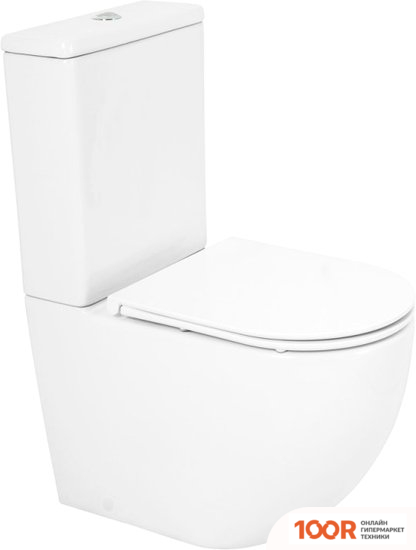 Унитаз Cezares STYLUS CZR-152-CPR+CZR-151-T (БЕЗ СИДЕНЬЯ) (300337)