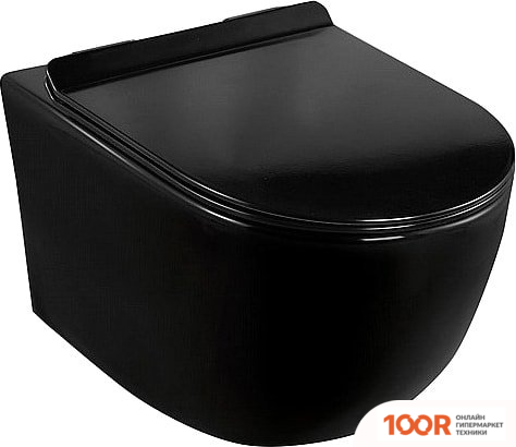 Унитаз Calani LOYD SLIM CAL-C0020 (ЧЕРНЫЙ) (300181)