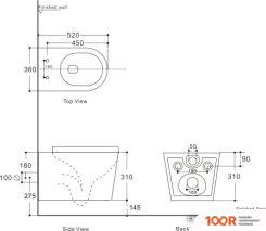 Унитаз Aquanet RIMLESS ATAGO 2.0 W LX-1905 (299655)
