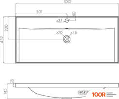 Умывальник Акватон АЙРИС 100 1A723031AG010 (299311)